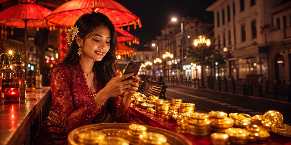 Pengguna mengakses kasino mobile neko4d lewat ponsel dengan tampilan modern