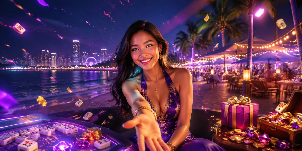 Permainan kartu seru di pasar malam dengan suasana ramai dan hangat